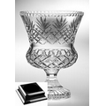 Raleigh Trophy Vase on a Black Base - Lead Crystal (15"x9 3/4"x9 3/4")